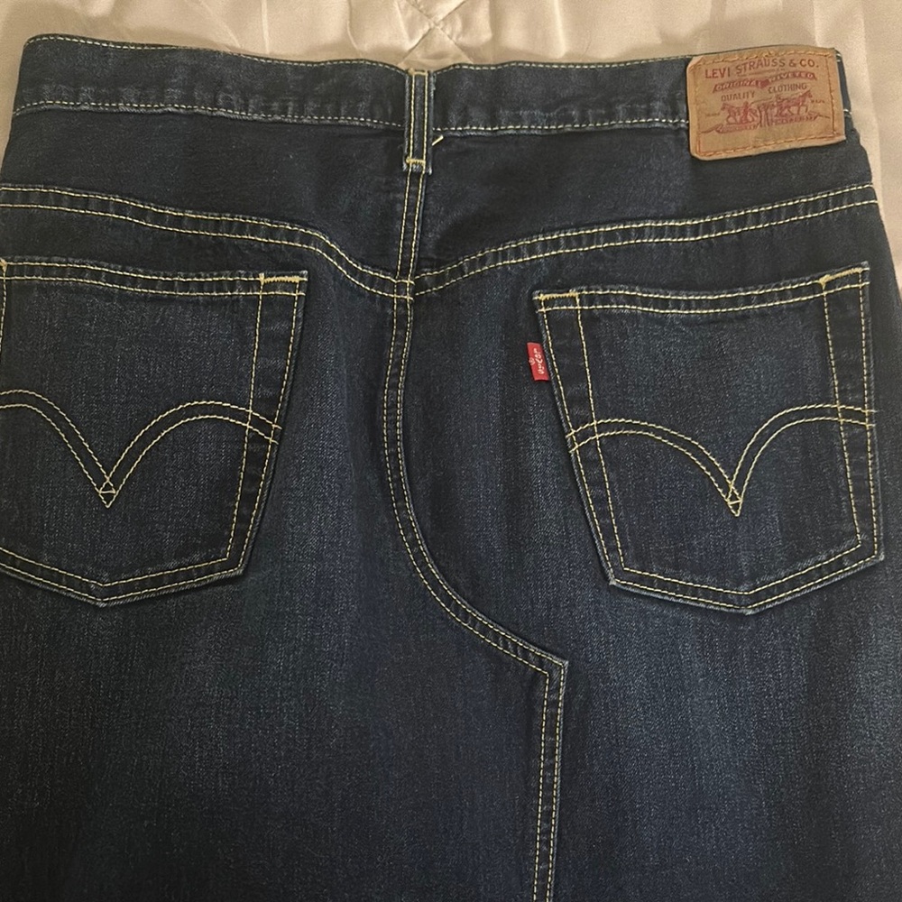 Dark Denim Skirt - Picture 4 of 4